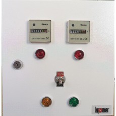 ΜΕΤΑΛΛΙΚΟΣ ΠΙΝΑΚΑΣ ΩΡΟΜΕΤΡΗΤΩΝ ΑΥΤΟΝΟΜΙΑΣ ΘΕΡΜΑΝΣΗΣ ΜΕ ΡΕΛΕ 2Δ (ΜΕ BYPASS)