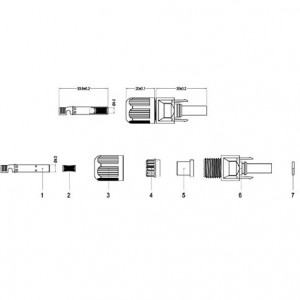 MC4 SOLAR CONNECTOR FEMALE (4-6mm2) 1000V