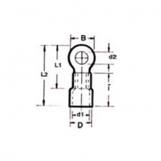 INSUL.RING TERMINALS VR1.25-8