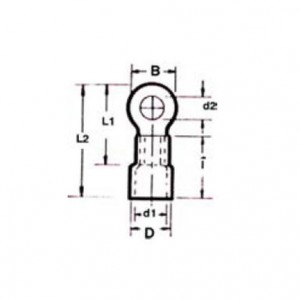 INSUL. RING TERMINALS VR1.25-10