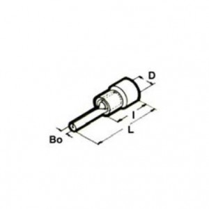 INSULATED TERMINAL PIN1.25