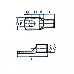 ΑΚΡΟΔΕΚΤΕΣ GT25-10, ΚΟΝΤΟΛΑΙΜΟΣ (25mm²)