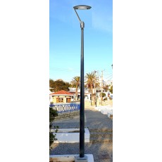 POLYESTER Pole FRP 3m flange ral 7016