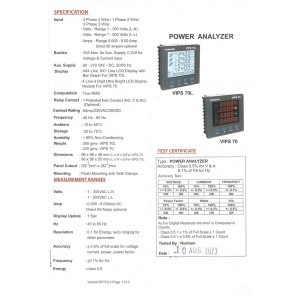 MULTIFUNCTION METER VIPS 70 LCD