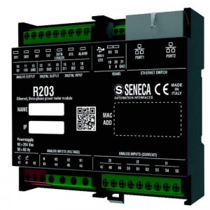 Αναλυτής Ενέργειας R203 three-phase με ανοιγόμενους μετασχηματιστές έντασης Φ80mm δικτυακός