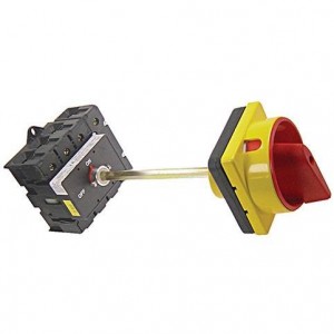 ROTARY SWITCH WITH SHAFT, RAIL AND BACK PANEL SALZER 3X80A